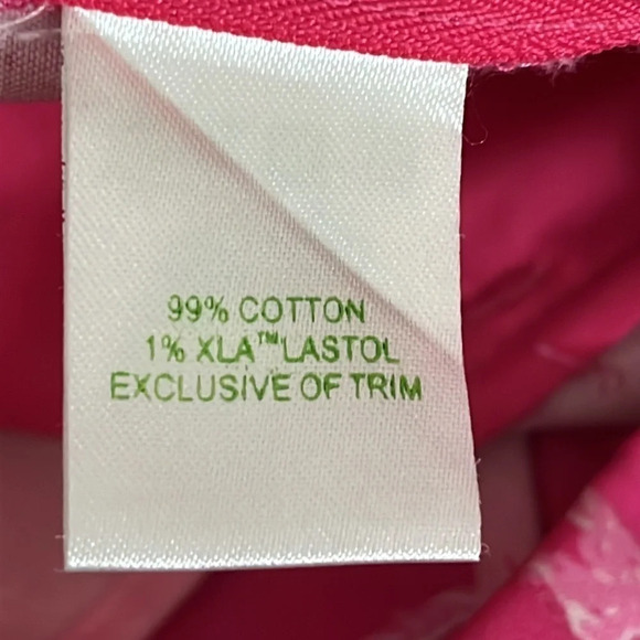 Lilly Pulitzer Falling Off The Grid Pink Wide Leg Pants - Size 2 - Picture 7 of 8